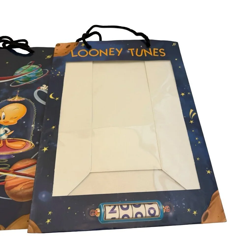 Looney Tunes 3 Collectible Vintage Gift Bags Retro 1998 Y2K 2000 Rare Bugs Bunny